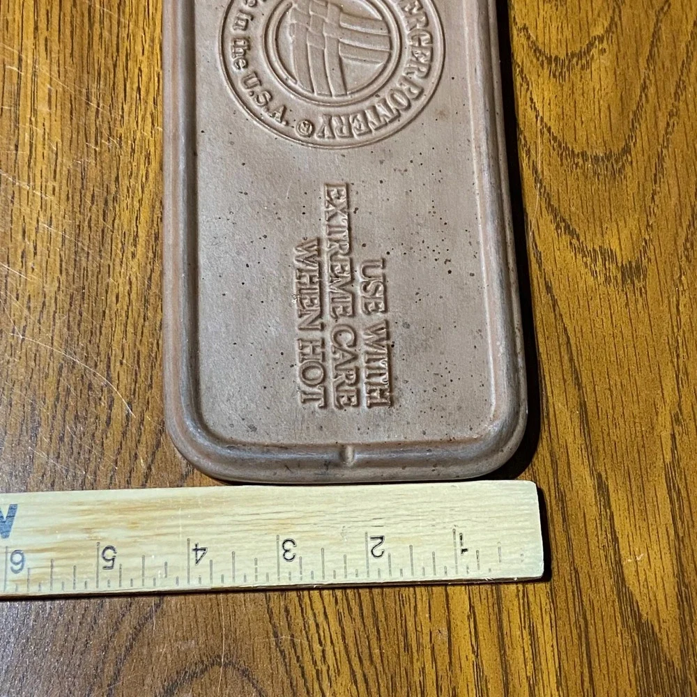Longaberger Pottery Bread‎ Basket Warming Brick Baking Stone Discontinued USA